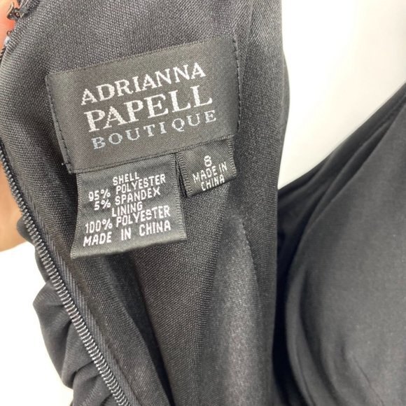 Adrianna Papell Black One Houlder Jumpsuit 8 - Picture 8 of 9